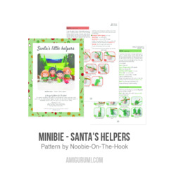 MiniBie - Santa's helpers amigurumi pattern by Noobie On The Hook