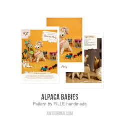 Alpaca Babies amigurumi pattern by FILLE handmade