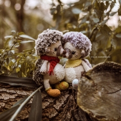 Henry and Hazel the Hedgehogs amigurumi pattern by FILLE handmade
