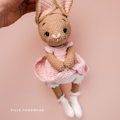 Rosalie the Bunny  amigurumi by FILLE handmade
