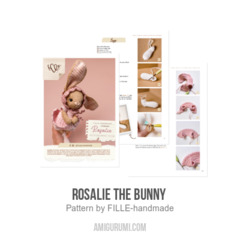 Rosalie the Bunny  amigurumi pattern by FILLE handmade