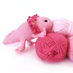 Candy the Axolotl amigurumi pattern by Llama Lou Crochet