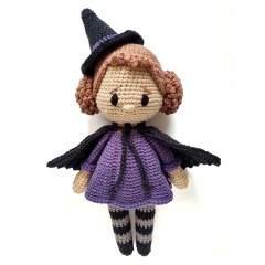 Hazel the Witch (Large) amigurumi pattern by Llama Lou Crochet