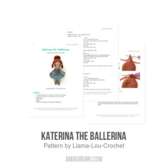 Katerina the Ballerina amigurumi pattern by Llama Lou Crochet