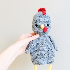 Crochet Chicken Lovey amigurumi by AmiAmore