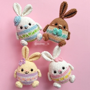 Mini Easter Egg Bunny amigurumi pattern