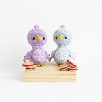 Melvin and Penny- The Birds amigurumi pattern by A Menagerie of Stitches