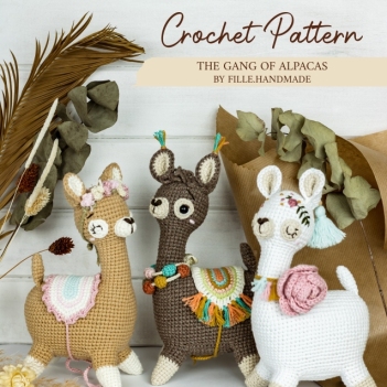 The Gang of Alpacas amigurumi pattern by FILLE handmade
