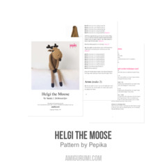 Helgi the Moose amigurumi pattern by Pepika