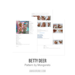 Betty Deer amigurumi pattern by Mongoreto