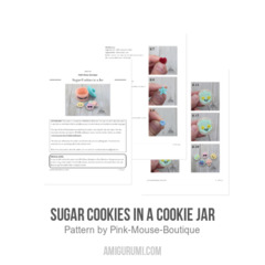Sugar Cookies in a Cookie Jar amigurumi pattern by Pink Mouse Boutique