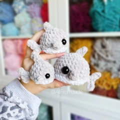 Baby Whales & Sharks Pack - No Sew amigurumi by All From Jade