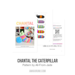 Chantal the Caterpillar amigurumi pattern by All From Jade