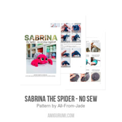 Sabrina the Spider - No Sew amigurumi pattern by All From Jade