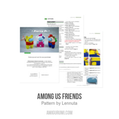 Among Us Friends amigurumi pattern by Lennutas