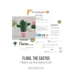 Flora, the Cactus amigurumi pattern by Ana Maria Craft
