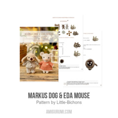 Markus Dog & Eda Mouse amigurumi pattern by Little Bichons