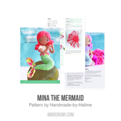 Mina the mermaid amigurumi pattern by Handmade by Halime