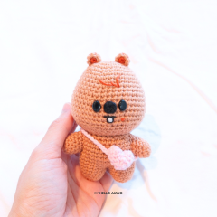 Baby HAN QUOKKA SKZ Crochet Pattern amigurumi by Hello Amijo