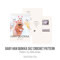 Baby HAN QUOKKA SKZ Crochet Pattern amigurumi pattern by Hello Amijo