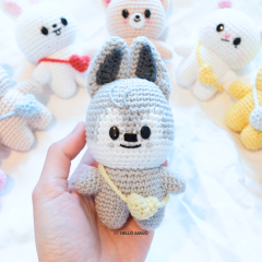 Baby WOLF CHAN SKZ Crochet Pattern amigurumi pattern by Hello Amijo