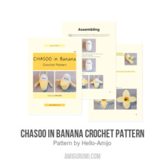 CHASOO in BANANA Crochet Pattern amigurumi pattern by Hello Amijo