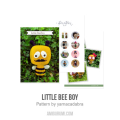 Little Bee Boy amigurumi pattern by yarnacadabra