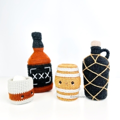 30 Wine & Spirits Crochet Patterns amigurumi pattern by Knotmonster