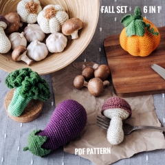 VEGETABLES crochet patterns PDF amigurumi pattern by Mommys Bunny Crafts