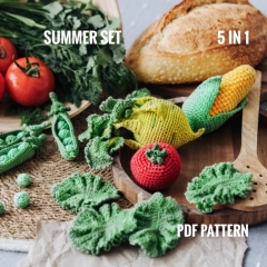 VEGETABLES crochet patterns PDF amigurumi by Mommys Bunny Crafts