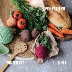 VEGETABLES crochet patterns PDF amigurumi pattern by Mommys Bunny Crafts