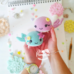 Baby Whale amigurumi pattern by 