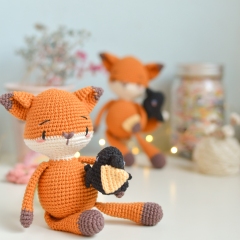 The fox and the crow amigurumi pattern by O Recuncho de Jei