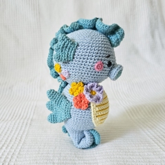 Sylvie the Seahorse amigurumi pattern by EMI Creations by Chloe
