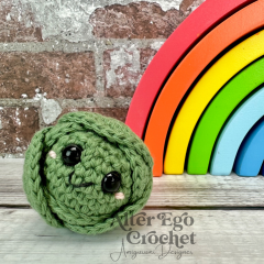 Bradley the Brussels Sprout amigurumi pattern by Alter Ego Crochet