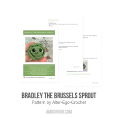 Bradley the Brussels Sprout amigurumi pattern by Alter Ego Crochet