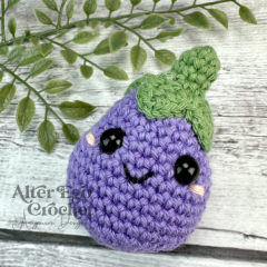 Elrond the Eggplant amigurumi by Alter Ego Crochet