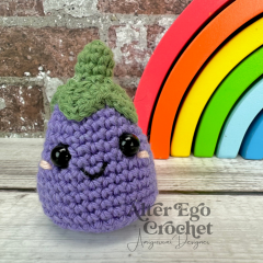 Elrond the Eggplant amigurumi pattern by Alter Ego Crochet