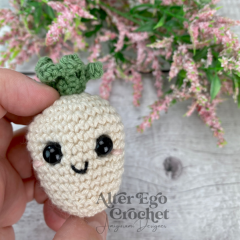 No sew Carrot and Parsnip amigurumi pattern by Alter Ego Crochet