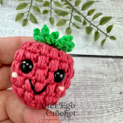 Ryan the Raspberry amigurumi by Alter Ego Crochet