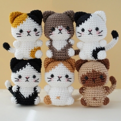 Pack of 6 Mini cats