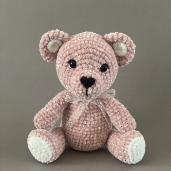 Pink Teddy amigurumi pattern by CrochetThingsByB