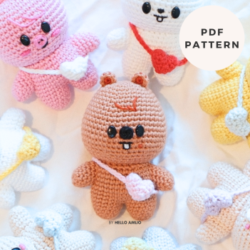 Baby HAN QUOKKA SKZ Crochet Pattern amigurumi pattern by Hello Amijo