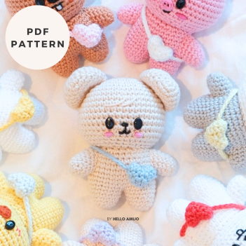Baby PUPPYM SKZOO Crochet Pattern amigurumi pattern by Hello Amijo