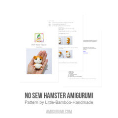 No Sew Hamster Amigurumi amigurumi pattern by Little Bamboo Handmade