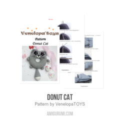 Donut Cat amigurumi pattern by VenelopaTOYS