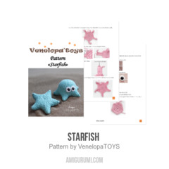 Starfish  amigurumi pattern by VenelopaTOYS