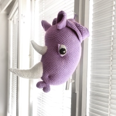 Rhino Trophy Head Wall Mount amigurumi pattern by Pepika