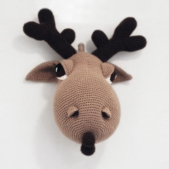 Moose Trophy Head Wall Mount amigurumi pattern by Pepika