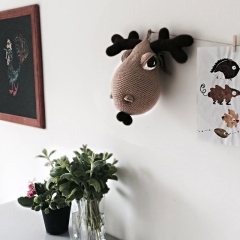 Moose Trophy Head Wall Mount amigurumi pattern by Pepika